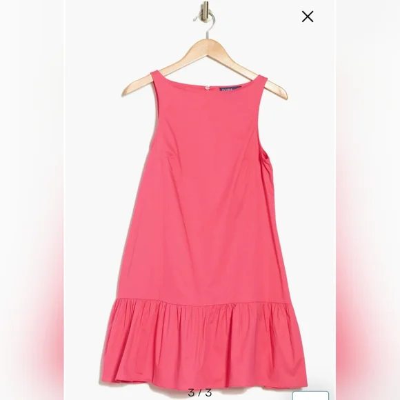 Donna Morgan Vibrant Pink Flambe Mini Dress - Picture 3 of 6